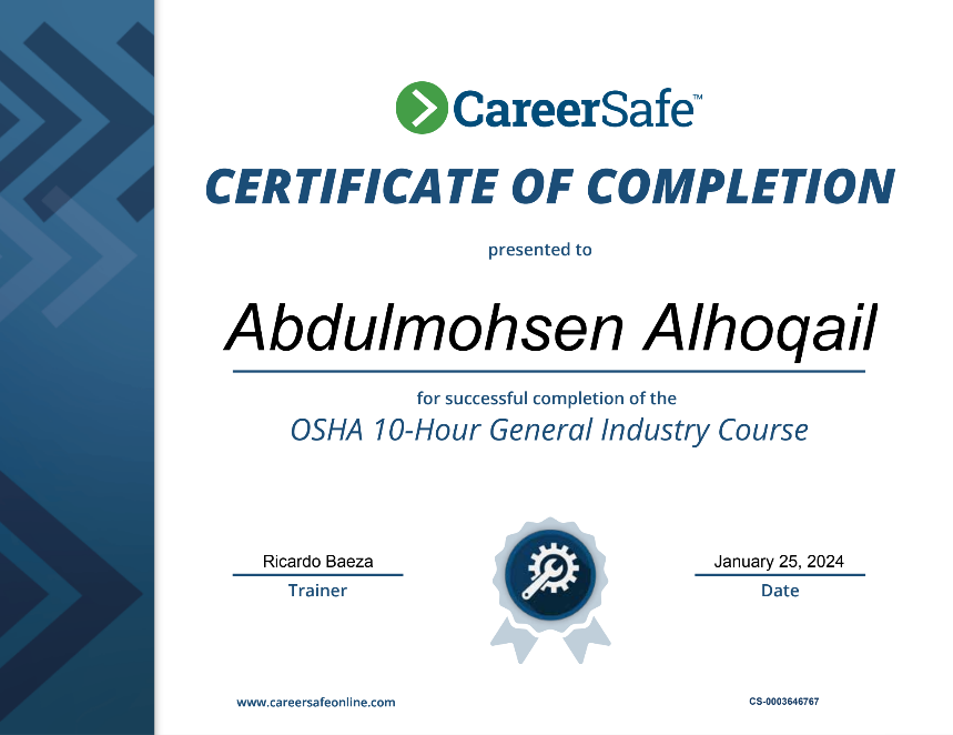 Osha Certification